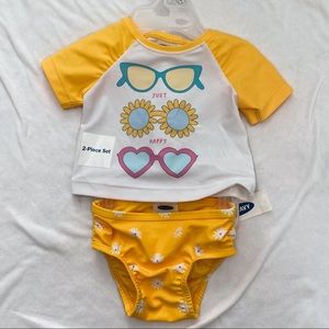 Old Navy 2 piece swim 0-3 months